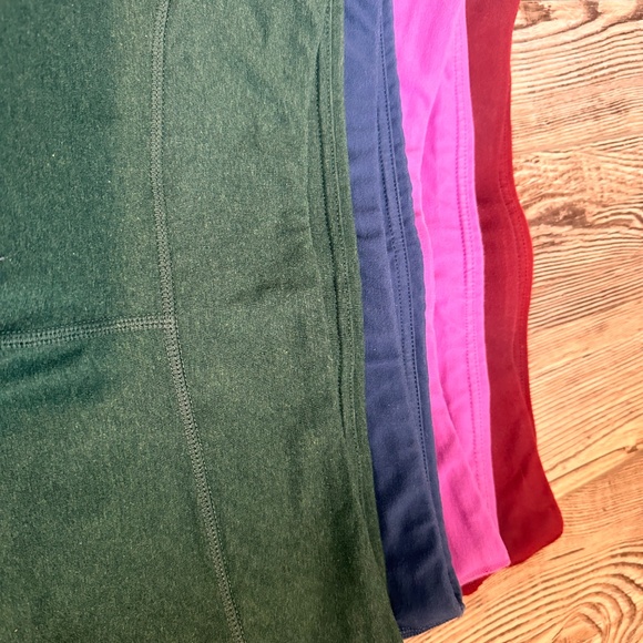 Pact Organic leggings, set of four: green, blue, pink, red - Picture 2 of 3